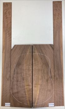 Back & Sides Walnut, European Archtop Unique Piece #008